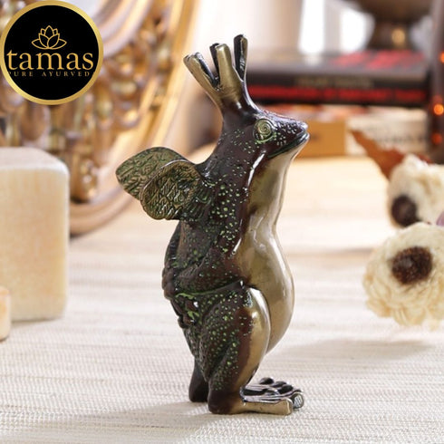 Tamas Brass The Frog Prince Showpiece (Multicolor)
