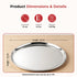 Vinod Stainless Steel Bangla Bogi Plate Lunch Plate Dinner Plate Set of 6 21 cm High Grade Stainless Steel Mirror Finish