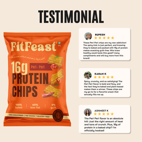 Fitfeast Protein Chips Peri Peri x 2