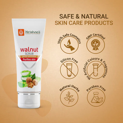 Krishna'S Herbal & Ayurveda Walnut Scrub