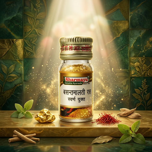Sharmayu Ayurveda Basant Malati Ras Swarna Yukt