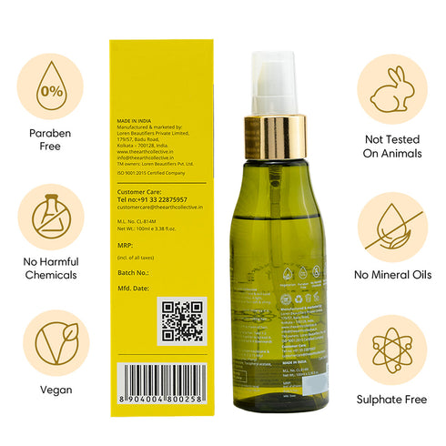 Theearthcollective in Anti Frizz Hair Serum Best Serum for Frizzy Hair Jojoba Argan Chamomile & Vitamin E