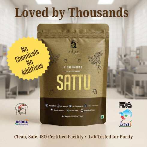Adya Organic Chana Sattu Powder