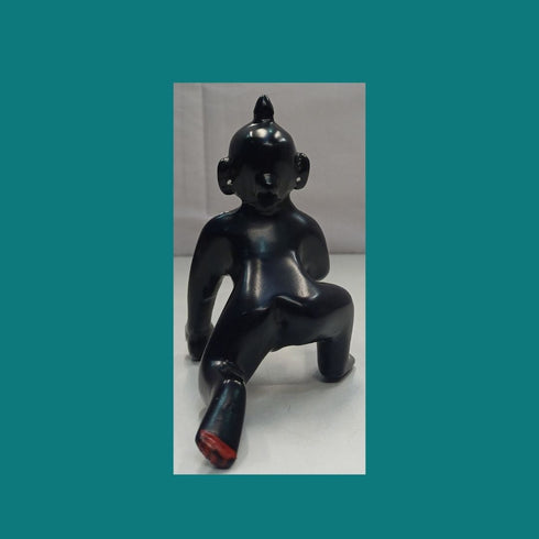 Tamas Brass Black Laddu Gopal - Thakur Ji Statue/Idol