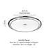 Vinod Stainless Steel Rajbhog Plate Set of 6 28.5 cm Lunch and Dinner Plate Highest Quality Stainless Steel Mirror Finish Rust Free