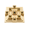 Brass Kuberaya Namha Yantra Sacred Vastu Plaque 1770g