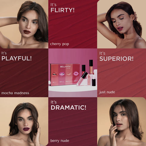 Bella Vita Kiss Proof Liquid Lipstick (Mini Set)