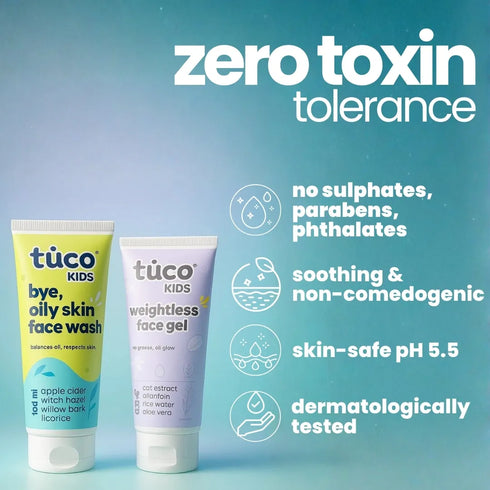 Tuco Nongreasy face Wash + Face Gel Combo