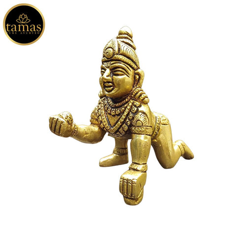 Tamas Brass Laddu Gopal/Bal Gopal/Thakur Ji Statue/Idol