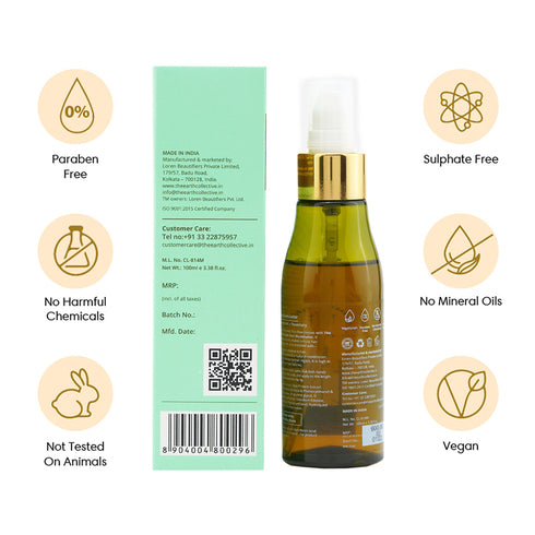 Theearthcollective in Overnight Hair Illuminator Add Shine to Porous Strands Pine Bark Soya Protein & Rosemary