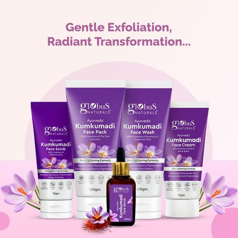 Globus Naturals Ayurvedic Kumkumadi Skin Lightening Face Scrub
