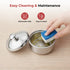 Vinod Stainless Steel Butter Pot with Butter Knife and Lid 100 gram Capacity Highest Grade Steel Rust Free Dishwasher Safe Tough Build