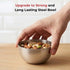 Vinod Stainless Steel Two Tone Bowl Set of 6 Pieces 250 ml Highest Grade Steel Tough and Strong Dishwasher Safe Rust Free
