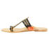 Vhaanfootwear Black & Gold Color Soft Kolhapuri Chappal for women by vhaan
