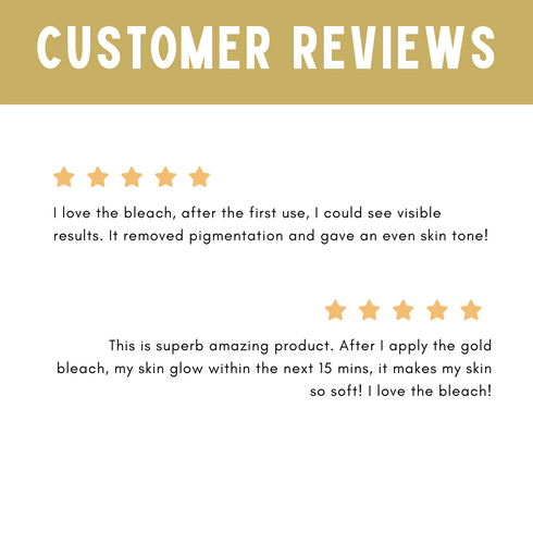 Skin Secrets 24 Carat Gold Bleach with Gold Dust & Lemon Oil