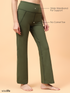 Wiselife Active Flare Pants (Olive green)