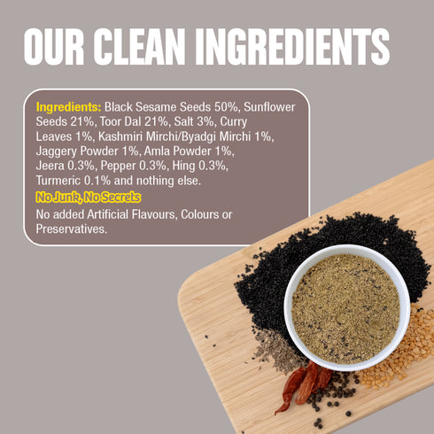 Early Foods Trial Pack Black Sesame Seeds Chutney Powder