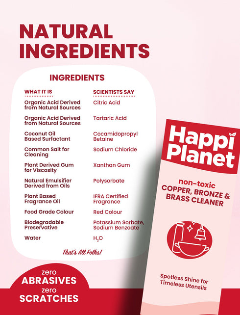 Happi Planet Copper Bronze & Brass Cleaner