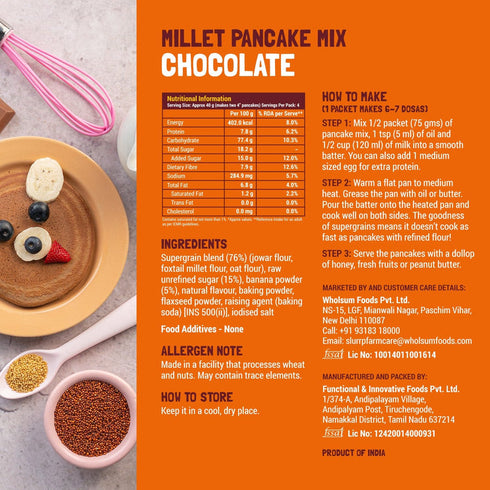Slurrp Farm Blueberry & Classic Combo: Millet Pancake