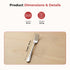 Vinod Decora Stainless Steel Dinner Fork Set of 12 Piece Heavy Gauge Steel Mirror Finish Rust Free Tough Strong and Durable