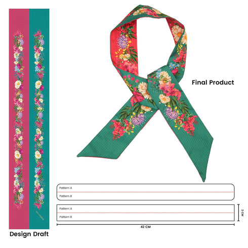 Parul Garg Beauty Petal Twirl Twilly Scarf