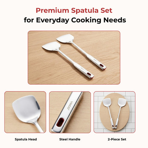 Vinod Stainless Steel Queens Palta Spatula Heavy Gauge Steel Easy to Clean Dishwasher Safe Rust Free No 1