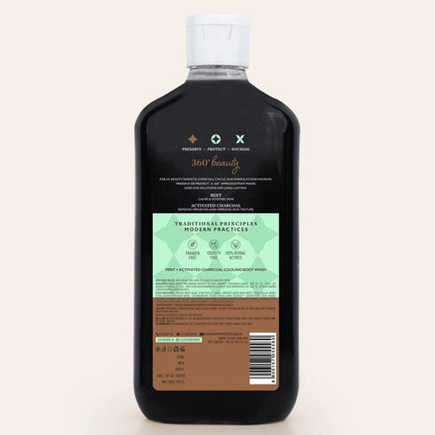 Just herbs Mint Cooling Body Wash with Activated Charcoal