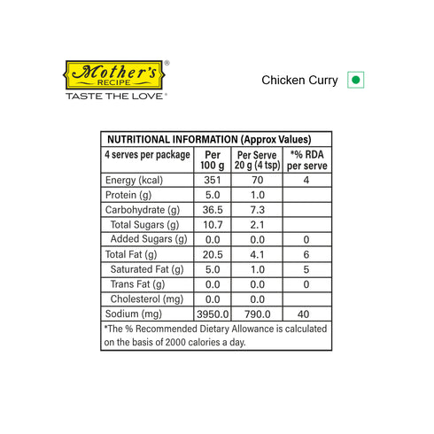 Mothers Recipe Pune Chicken Curry Mix