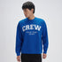 XYXX Crew Oversized Round Neck Sweatshirt - Campus Blue