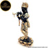 Tamas Brass Handcrafted Lord Krishna Murti Statue/ Idol with Antique Finish ( Black & Golden) (Pack of 1)