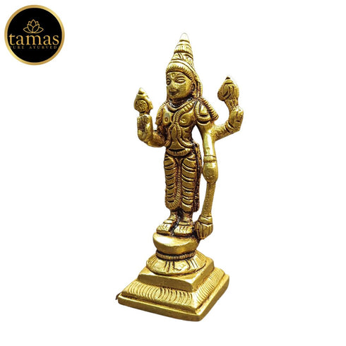 Tamas Brass Standing Lord Vishnu Statue/Idol