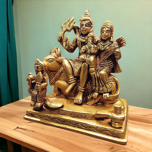 Tamas Brass Shiv Parivar Statue