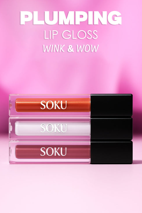 Soku Cosmetic WINK & WOW Plumping Lip Gloss - Pucker Punch