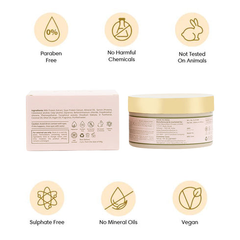 Theearthcollective in Protein Nourishment Hair Mask For Undernourished Hair Milk Almond & Soya