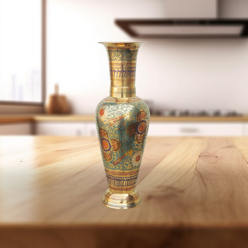 Brass Home And Garden Flower Pot Vase 0.75Kg