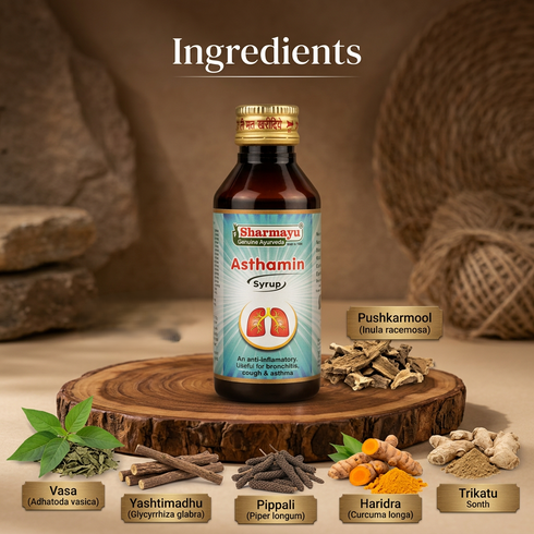 Sharmayu Ayurveda Asthamin Syrup