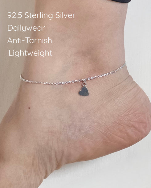 Arkay Jewels Heart Anklet
