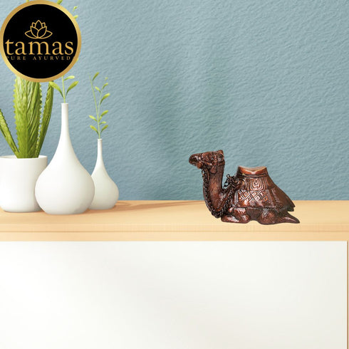 Tamas Brass MohanJodero Elegant Brown Finish Sitting Camel Sculpture (Brown)