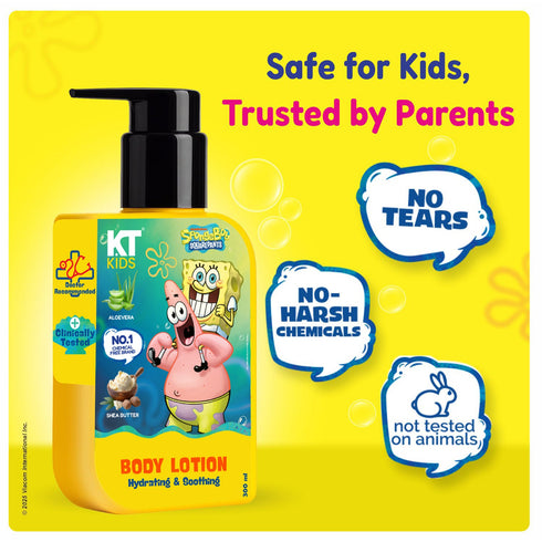 Kt Kids Gift Set Body Care For Boys & Girls 3 Years Soft Body Wash Lotion Body Sunscreen Mosquito Spray Yellow Gift Bag FREE Keychain