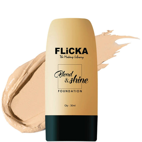 Flicka Blend & Shine Foundation | Caramel