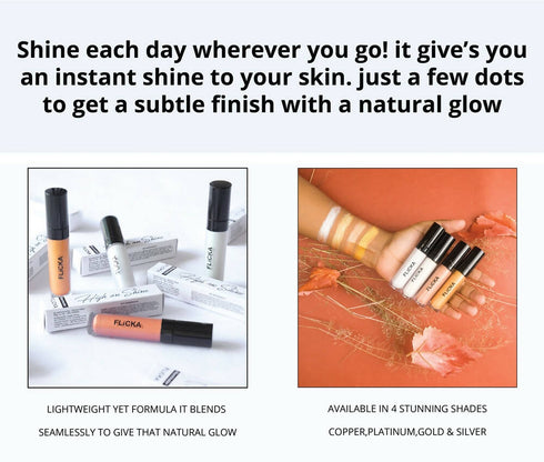 Flicka High On Shine Highlighter | Platinum