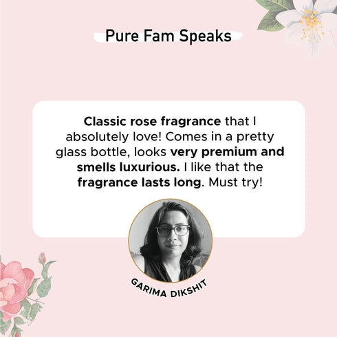 PureSense Rose & Honey Women's Perfume Floral Long Lasting Perfume for Women