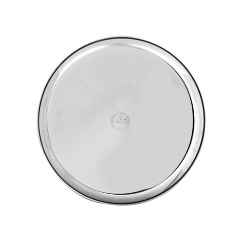 Vinod Stainless Steel Kanchan Bogi Plate Set of 6 28 cm Lunch and Dinner Plate High Grade Stainless Steel Rust Free Mirror Finish