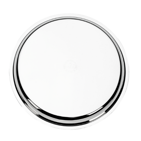 Vinod Stainless Steel New Tat Dinner Plate Set of 6 28.5 cm Highest Grade Stainless Steel Mirror Finish and Rust Free