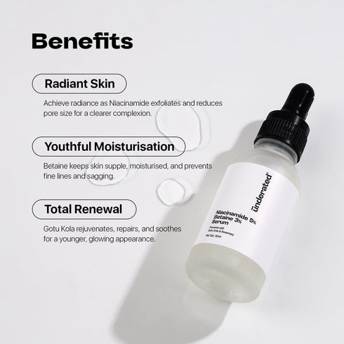 Underated Niacinamide 5% Betaine 3% Serum