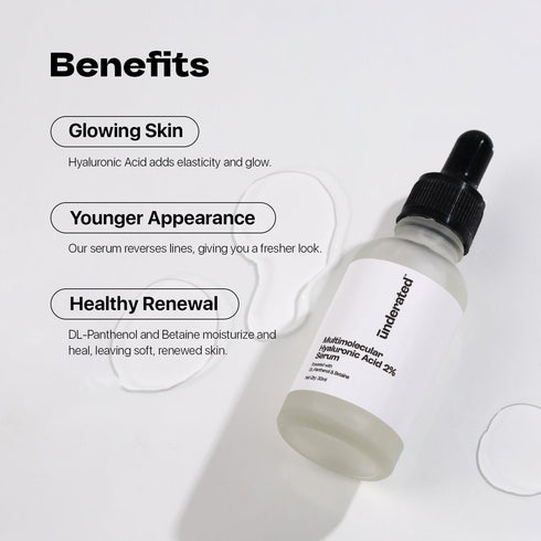 Underated Multimolecular Hyaluronic Acid 2% Serum