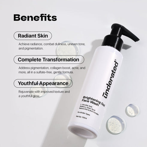 Underated Brightening Gel Face Wash