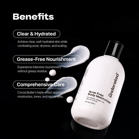 Underated Acne Free Body Moisturizer