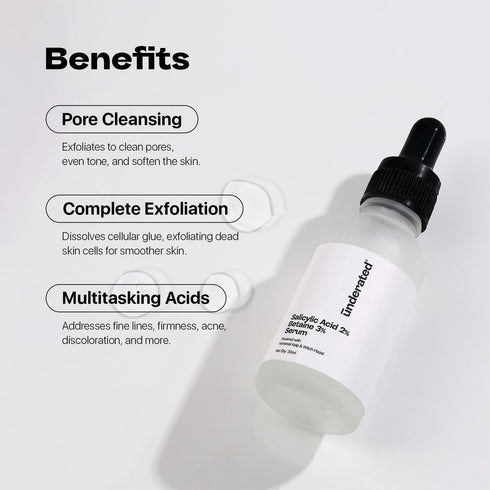 Underated Salicylic Acid 2% Betaine 3% Serum
