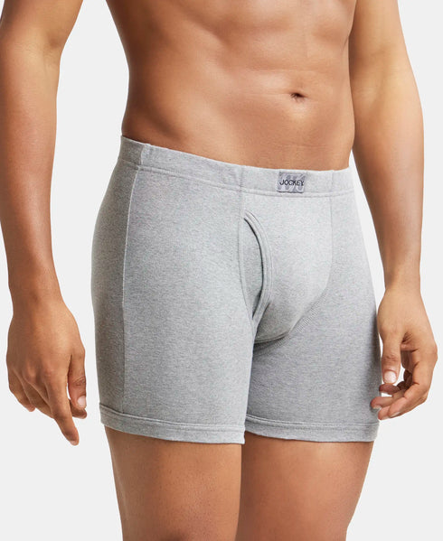 Jockey Cotton Rib Solid Boxer Brief Multi Pack